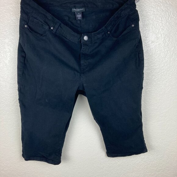 Lane Bryant Women's Black Capri Jeans Sz 24 - Picture 1 of 9